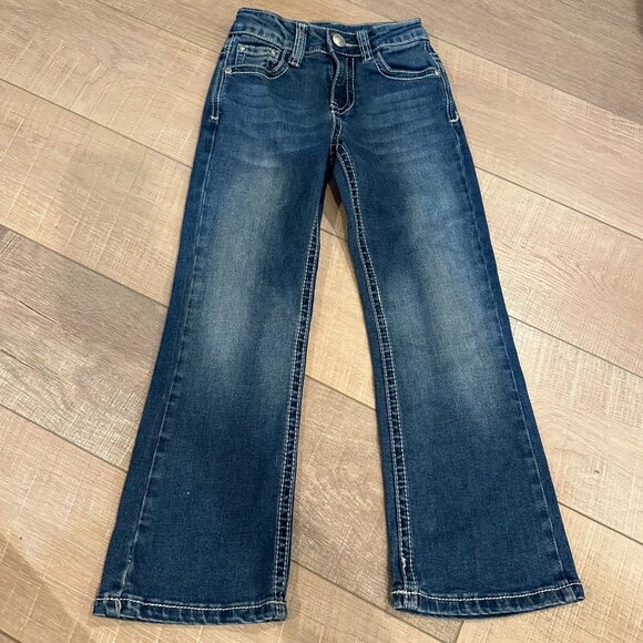 WIRED HEART GIRLS SIZE 6 ADJUSTABLE WAIST BOOTCUT JEANS - Picture 1 of 11
